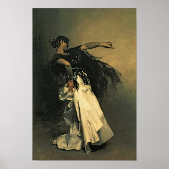 The Spain Dancer, study for 'El Jaleo', 1882 Poster (Framsidan)