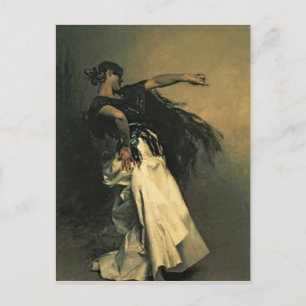 The Spain Dancer, study for 'El Jaleo', 1882 Vykort