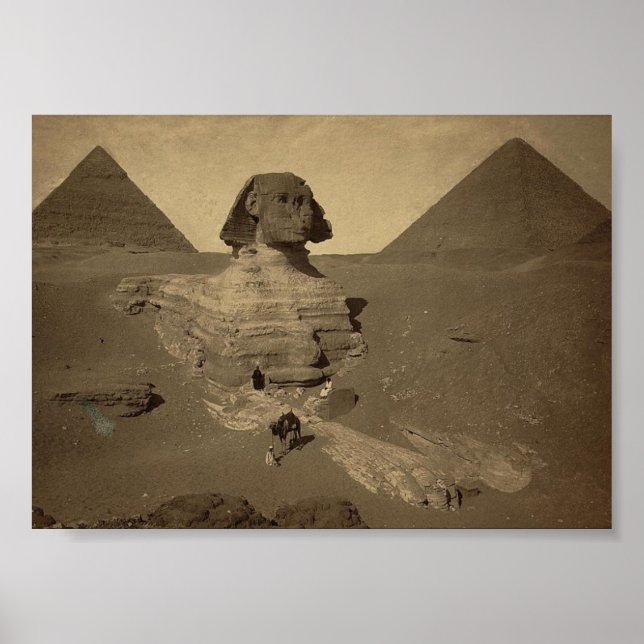 The Sphinx and Pyramids in Egypt circa 1867 Poster (Framsidan)