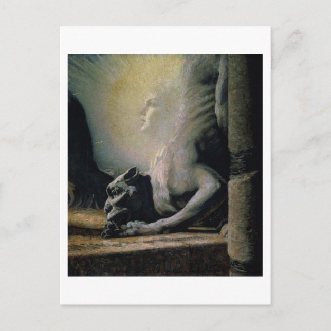 The Sphinx and the Chimera, 1906 (oil on canvas) Vykort (Framsida)