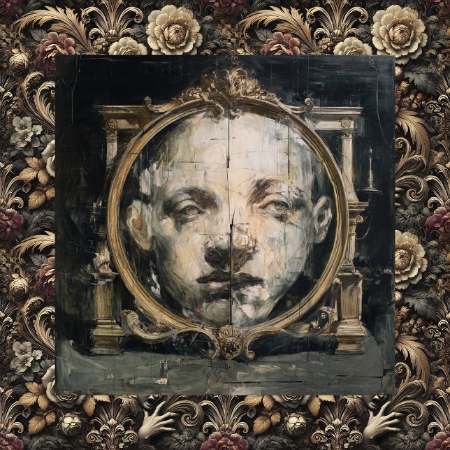 The Spiritual Divide — Gothic Surreal Fine Art Canvastryck (The Spiritual Divide + The Seeds We Sow)