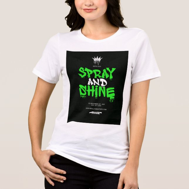 The Spray & Shine  T Shirt (Framsida)