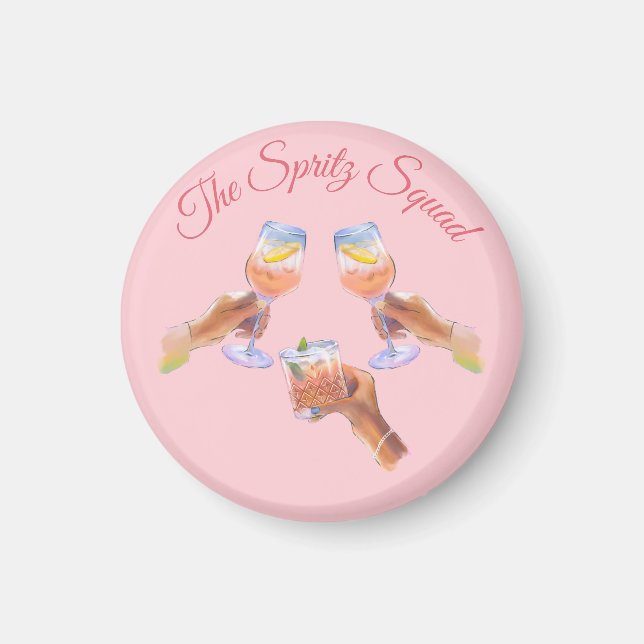 The Spritz Squad | Möhippa Bröllopssällskap Magnet (Framsidan)