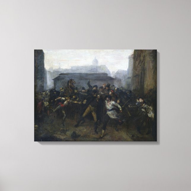 The Spy, Episode of the Siege of Paris, 1871 Canvastryck (Framsida)