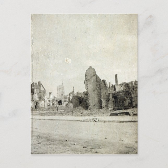 The Square, Ypres, juni 1915 Vykort (Framsida)