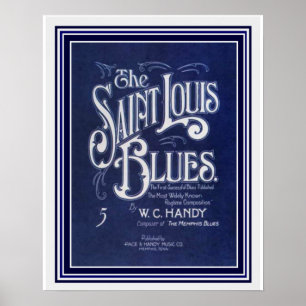 "The St Louis Blues" Lakan Music Print 16x20 Poster