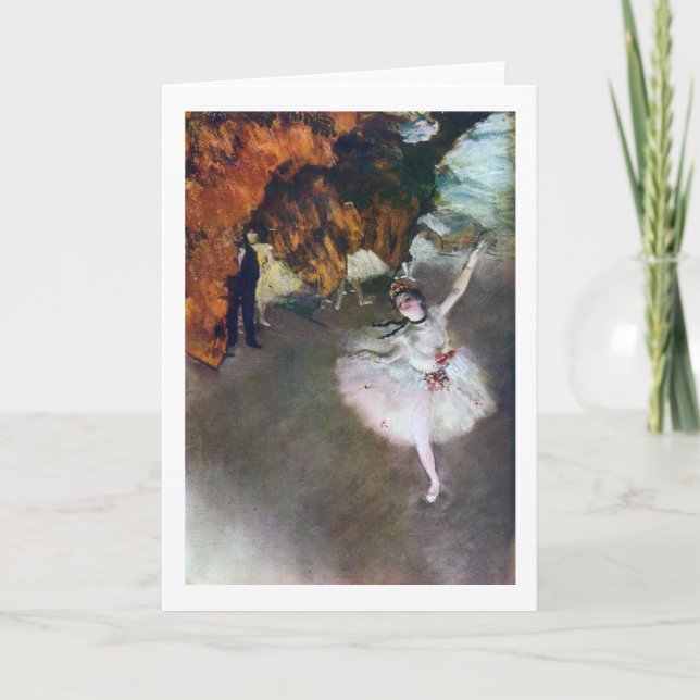 The Star, Ballerina, Edgar Degas, 1878 Kort (Framsida)