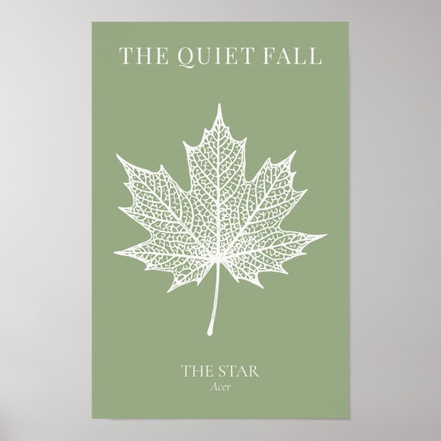 The Star Lönnlöv | Spring Sage Tyst Fall Poster (Framsidan)