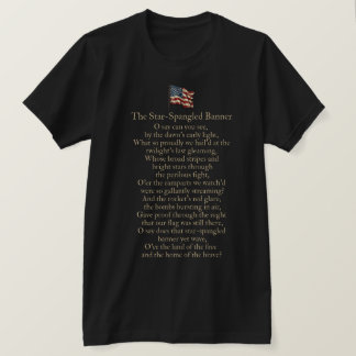 The Star-Spangled Banner Lyrics  T Shirt