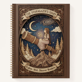 The Stargazer's Diary Mountain Telescope Wood