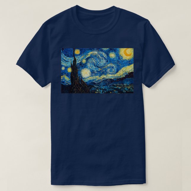 The Starry Night 2 T Shirt (Design framsida)
