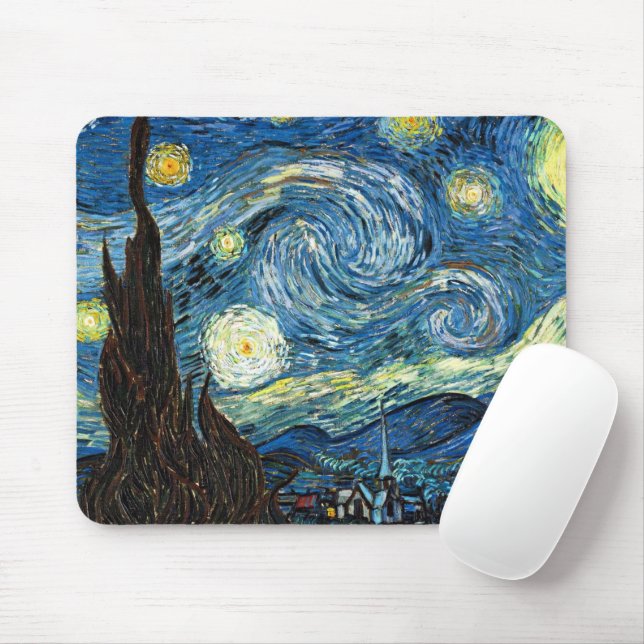 The Starry Night by Vincent Van Gogh Musmatta (Med mus)