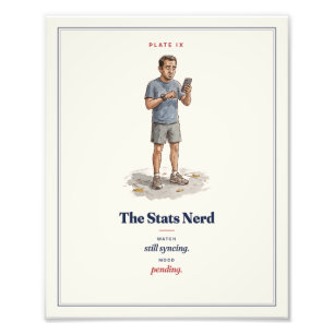 The Stats Nerd Roligt Löpande Fältguide Fototryck