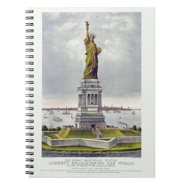 The Statue of Liberty, The Great Bartholdi Statue Anteckningsbok (Framsidan)