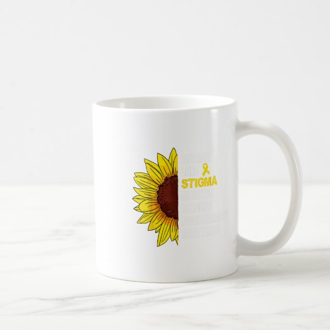 The Stigma Psykisk hälsa Medvetenhet Problem Södfl Kaffemugg (Höger)