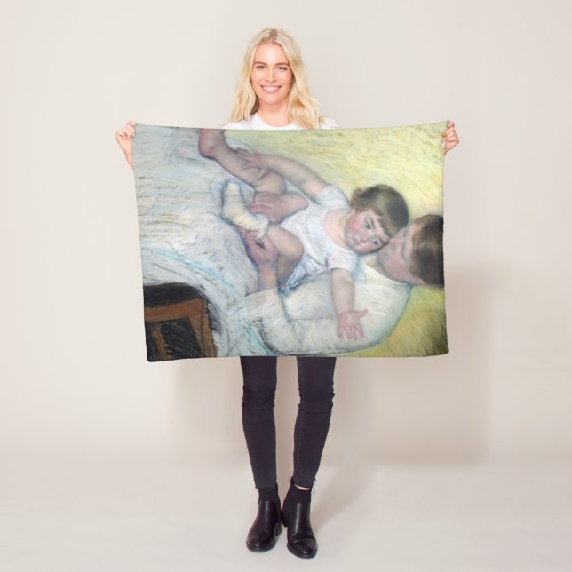 The Stocking, Mary Cassatt Fleecefilt (På plats)