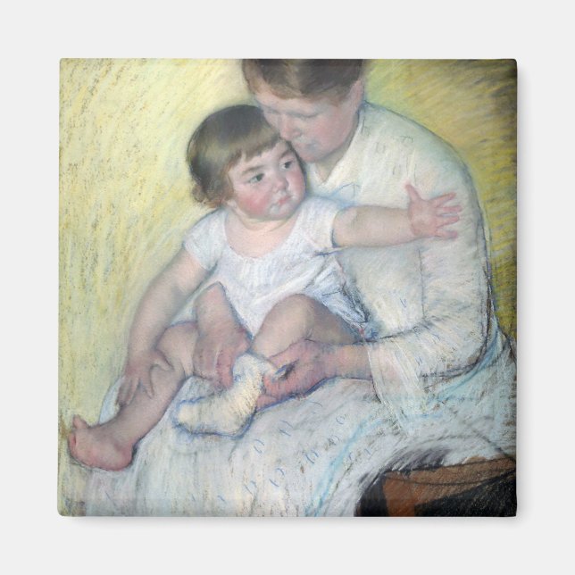 The Stocking, Mary Cassatt Magnet (Framsidan)