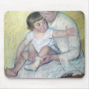 The Stocking, Mary Cassatt Musmatta