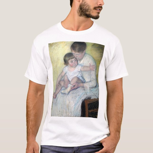 The Stocking, Mary Cassatt T Shirt (Framsida)