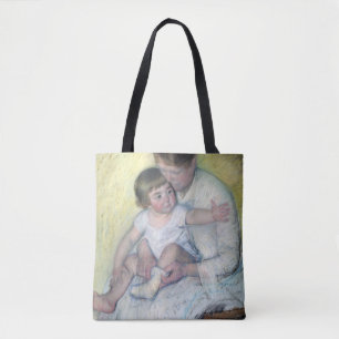 The Stocking, Mary Cassatt Tygkasse