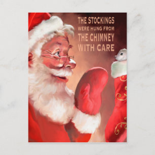The Stockings Were Hung by the c Vykort