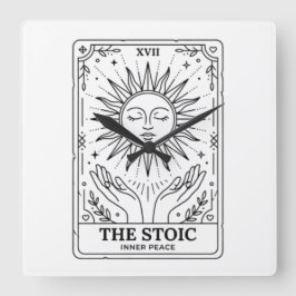 The Stoic Tarot Card Fyrkantig Klocka