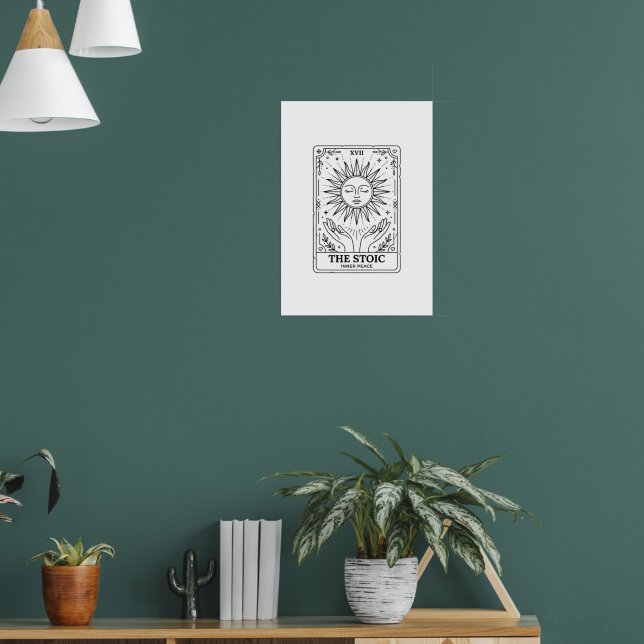  The Stoic Tarot Card: Inner Peace  Poster (Vardagsrum 1)