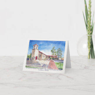 "The Stone Church" i LA Crescenta Blank Card Inbjudan
