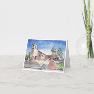 "The Stone Church" i LA Crescenta Blank Card Inbjudan