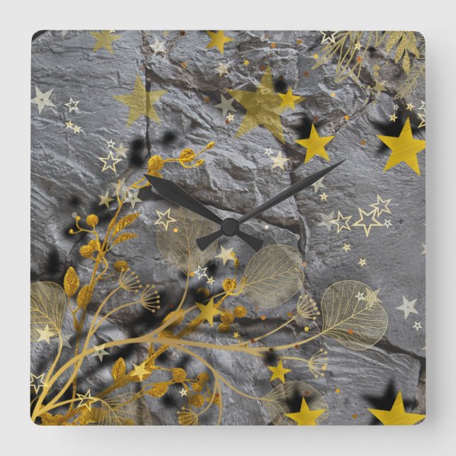 The Stone wall Fyrkantig Klocka (Framsida)