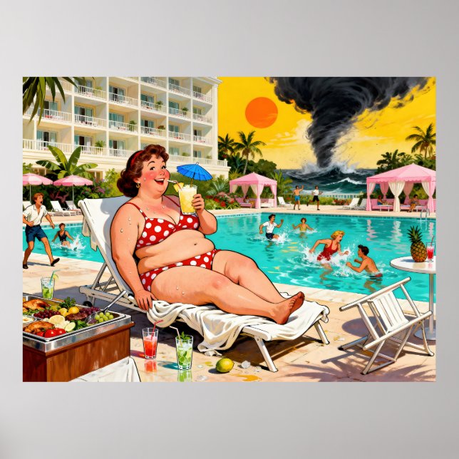 “The Storm Can Wait” – A Self Denial Cartoon Poster (Framsidan)