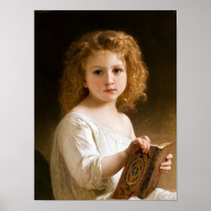 The Story Bok, 1877 av William-Adolphe Bouguereau Poster