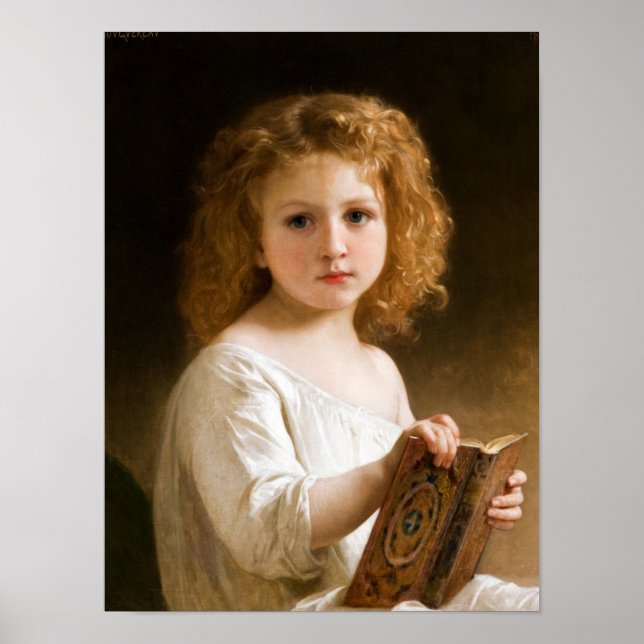 The Story Bok, 1877 av William-Adolphe Bouguereau Poster (Framsidan)