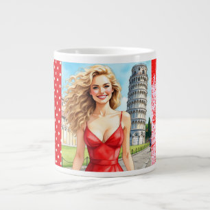 The Story of Pisa Torn, Romantic Vacation Jumbo Mugg