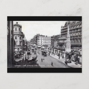 The Strand, London England Vintage Vykort