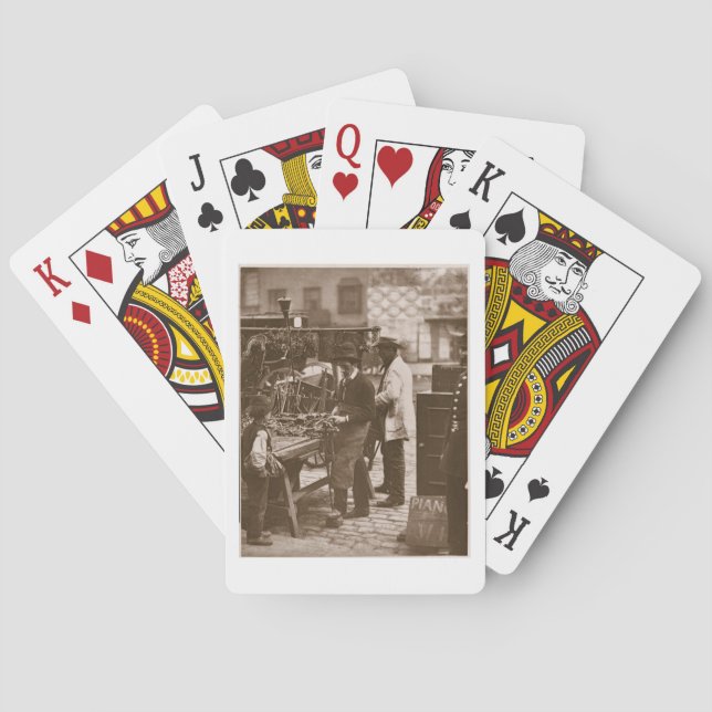 The Street Locksmith, från 'Street Life in London' Casinokort (Baksidan)