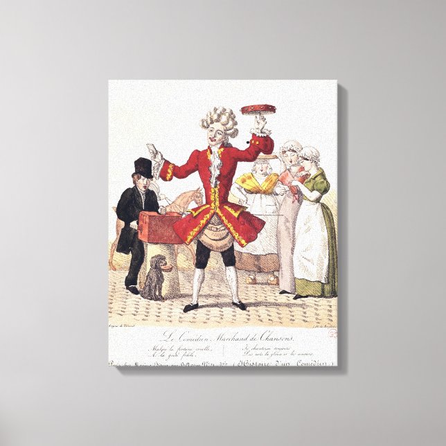 The Street Singer, graverad av Alois Senefelder Canvastryck (Framsida)