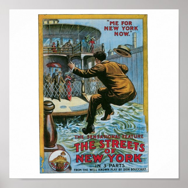 "The Streets of New York" Poster (Framsidan)