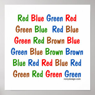 The Stroop Test Affisch
