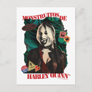 The Suicide Squad Harley Quinn blinkar Vykort