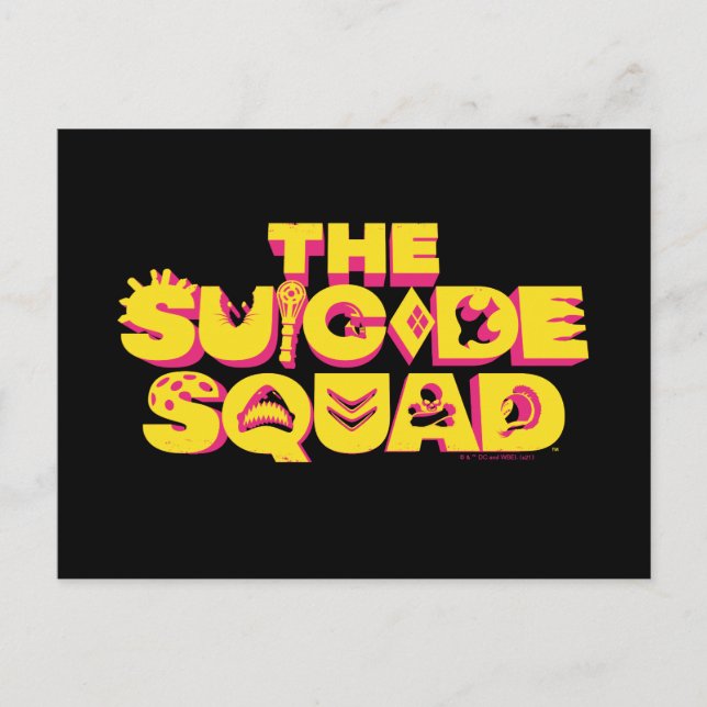 The Suicide Squad | Karaktärsikonlogotyp Vykort (Framsida)