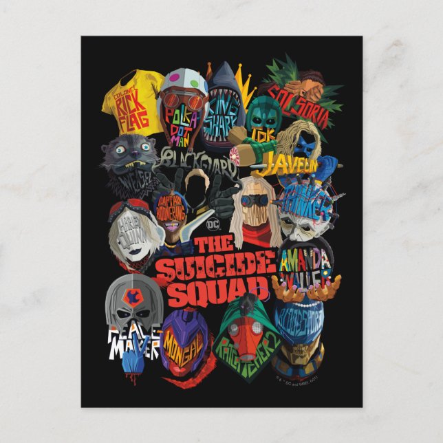 The Suicide Squad | Stiliserade Avatarer Vykort (Framsida)