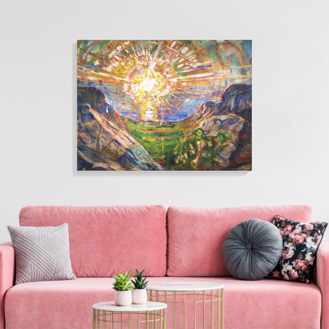 The Sun 1916 | Edvard Munch | Canvastryck (Insitu (Vardagsrum))