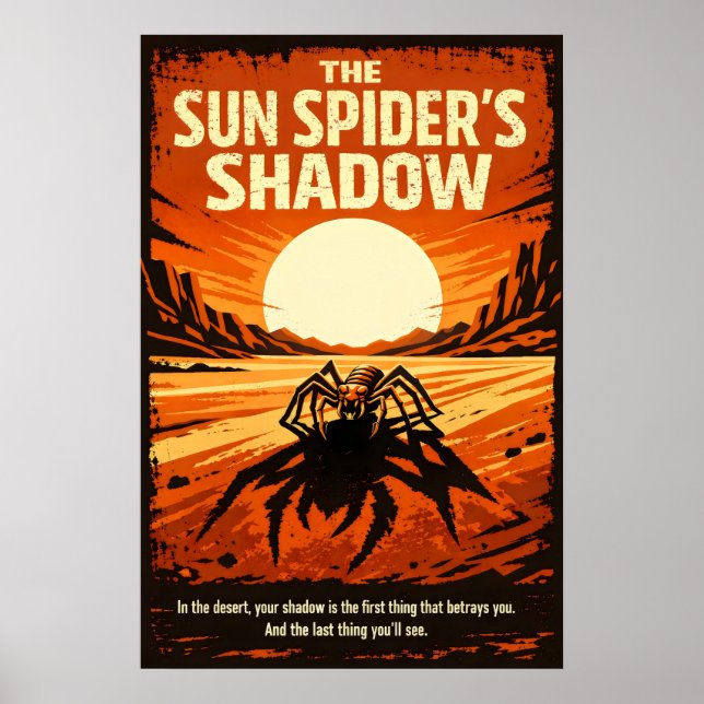 The Sun Spider’s Shadow Desert Art Poster (Framsidan)