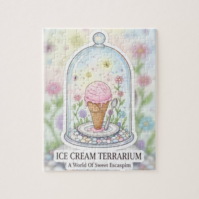 The Sundae Sanctuary | Ice Cream Terrarium Pussel (Vertikal)
