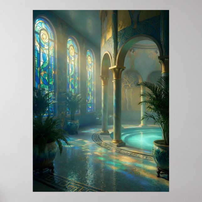 The Sunlit Bathing Hall Poster (Framsidan)