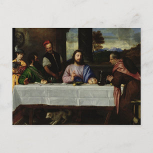 The Supper at at Emmaus, 1535 Vykort