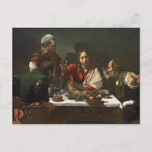 The Supper at at Emmaus, 1601 2 Vykort