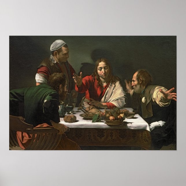 The Supper at at Emmaus, 1601 Poster (Framsidan)