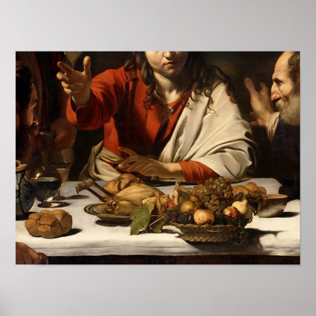 The Supper at at Emmaus, 1601 Poster (Framsidan)
